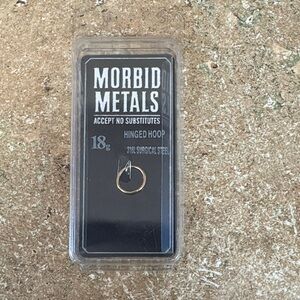 Morbid Metals Gold Hinged Hoop